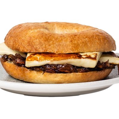 Grilled Halloumi Bagel