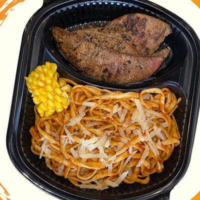 Grilled liver meal