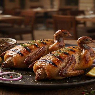 pair of Grilled Pigeon