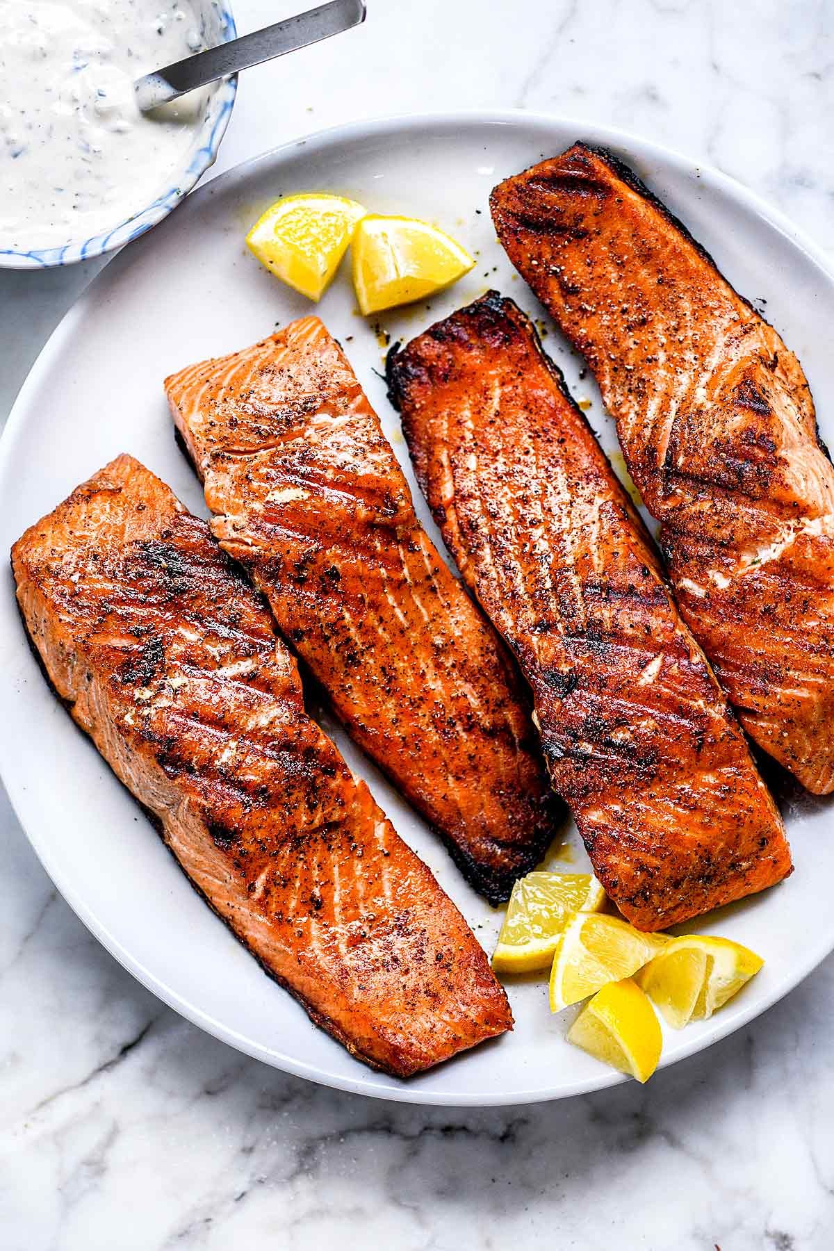 Grilled Salmon Steak