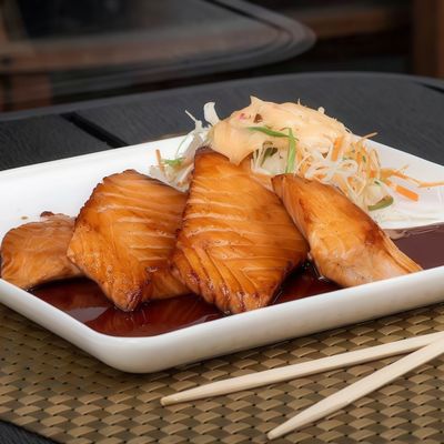 Grilled Salmon Steak