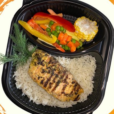 Grilled Salmon Fillet Meal