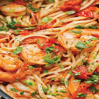Spicy Shrimp Pasta Dish