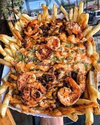 Grilled Shrimp Loaded Fries