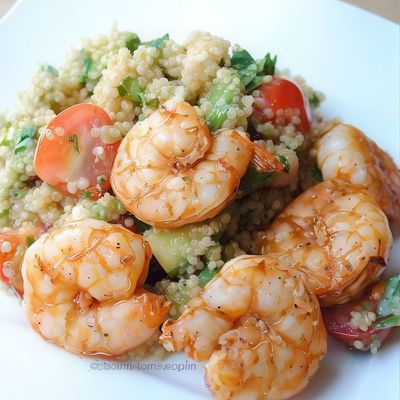 Grilled Shrimp With Quinoa Salad