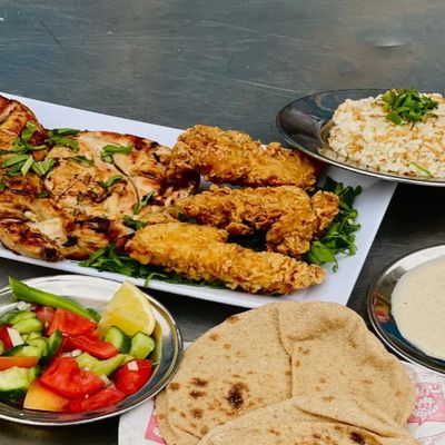 Grilled and Fried Meal 1/4 chicken