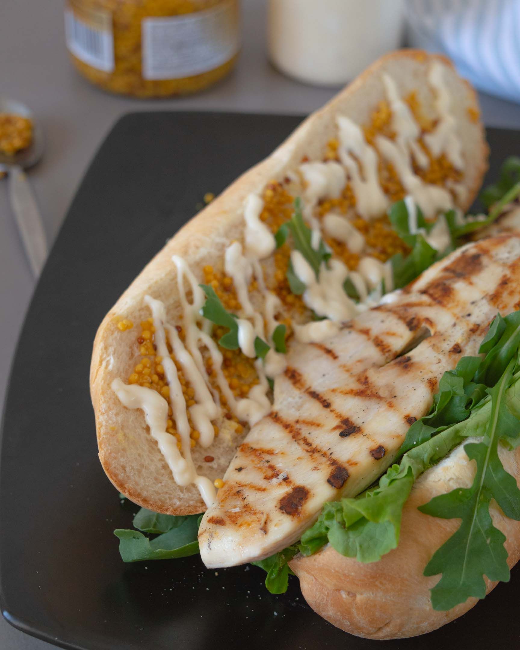 Grilled Chicken Breasts Sandwich