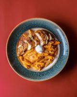 Grilled Chicken With Romesco Sauce Pasta