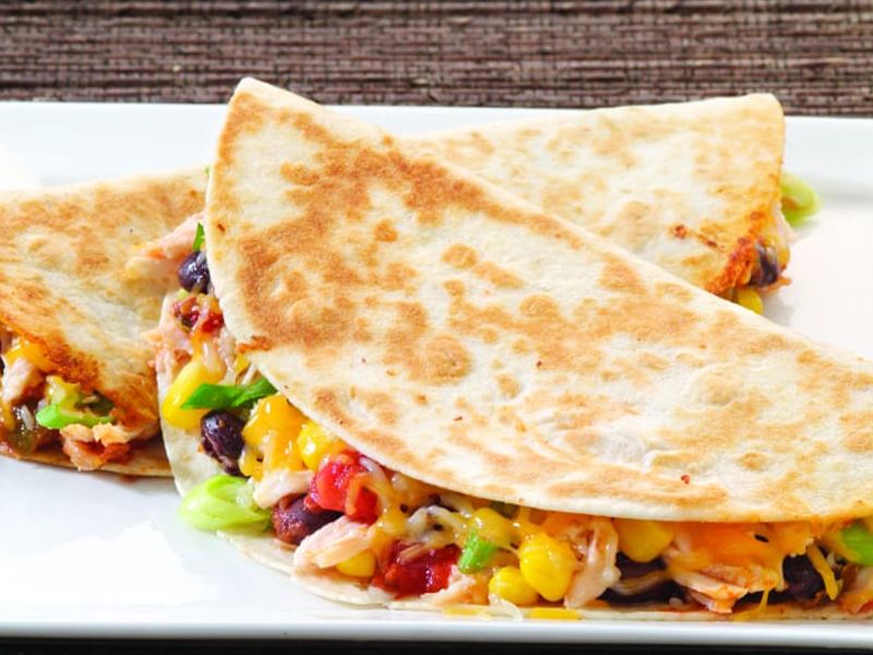 BBQ Grilled Chicken Quesadilla Crepe