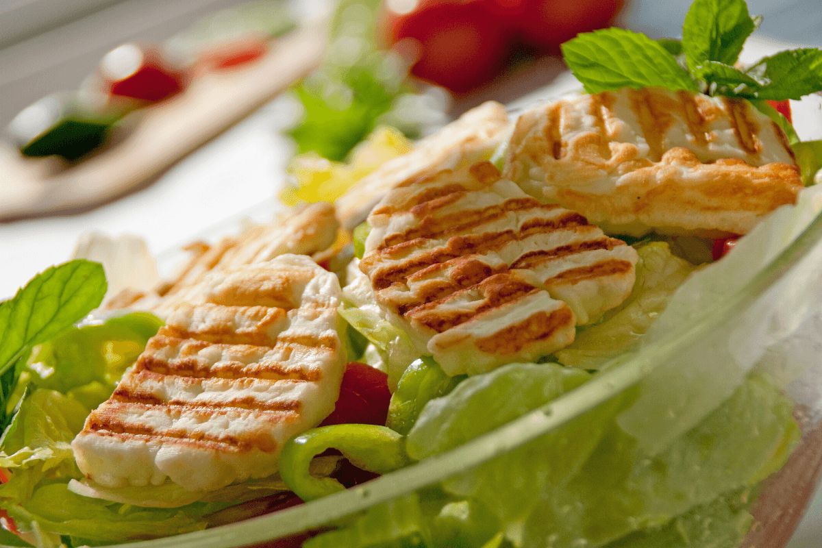 Grilled halloumi