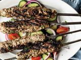 Grilled kofta on grill meal