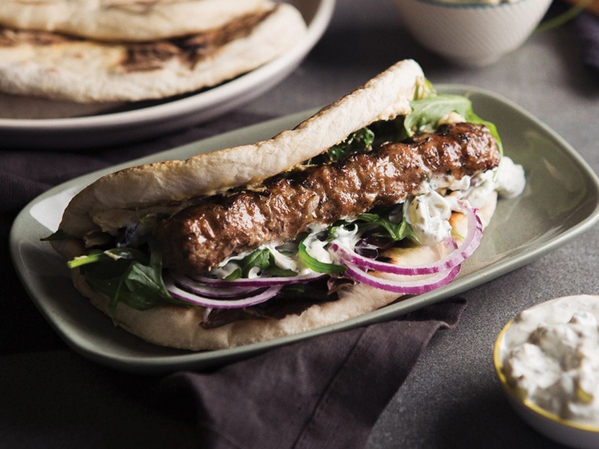Grilled kofta sandwich