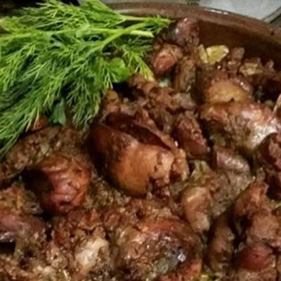 Grits With Liver And Giblets Tray