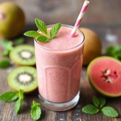 Guava Kiwi Mint Smoothie
