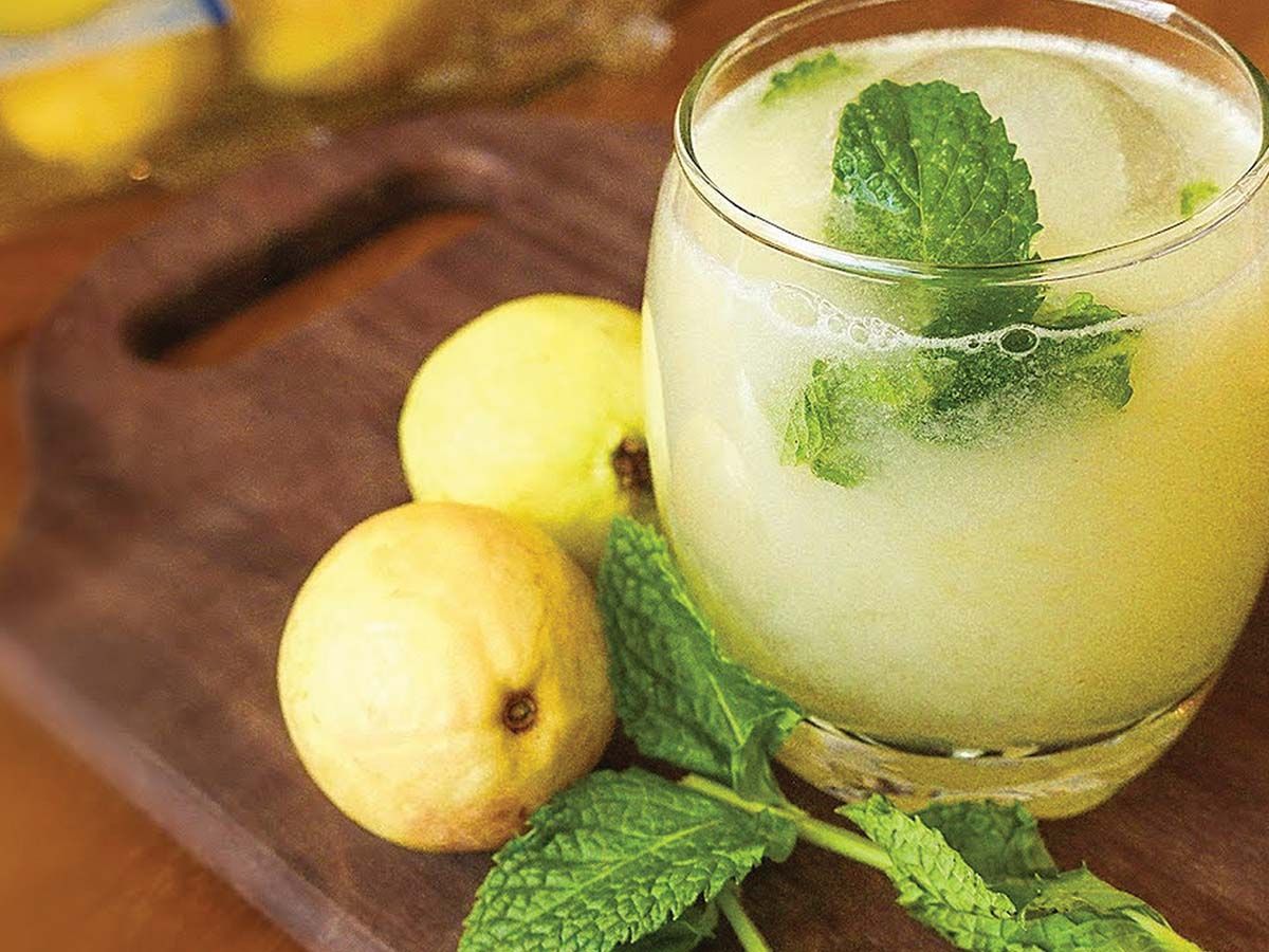 Guava mint juice