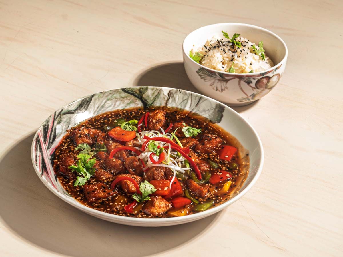 Honey soy chicken dish