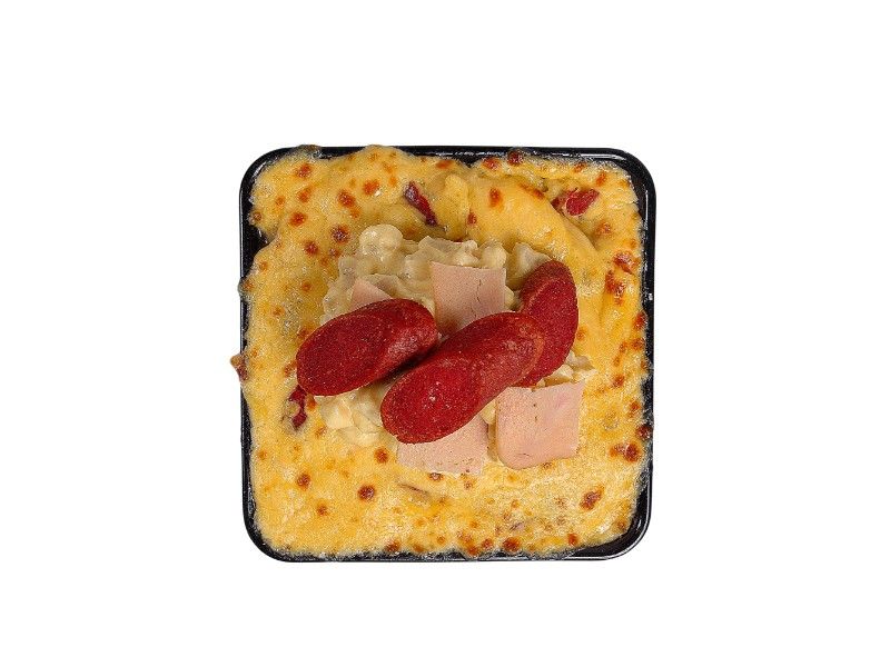 Hot Dog And Turkey Mac And Cheese
