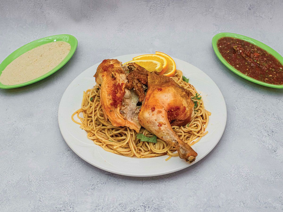 1/2 Chicken Pressured With Pasta