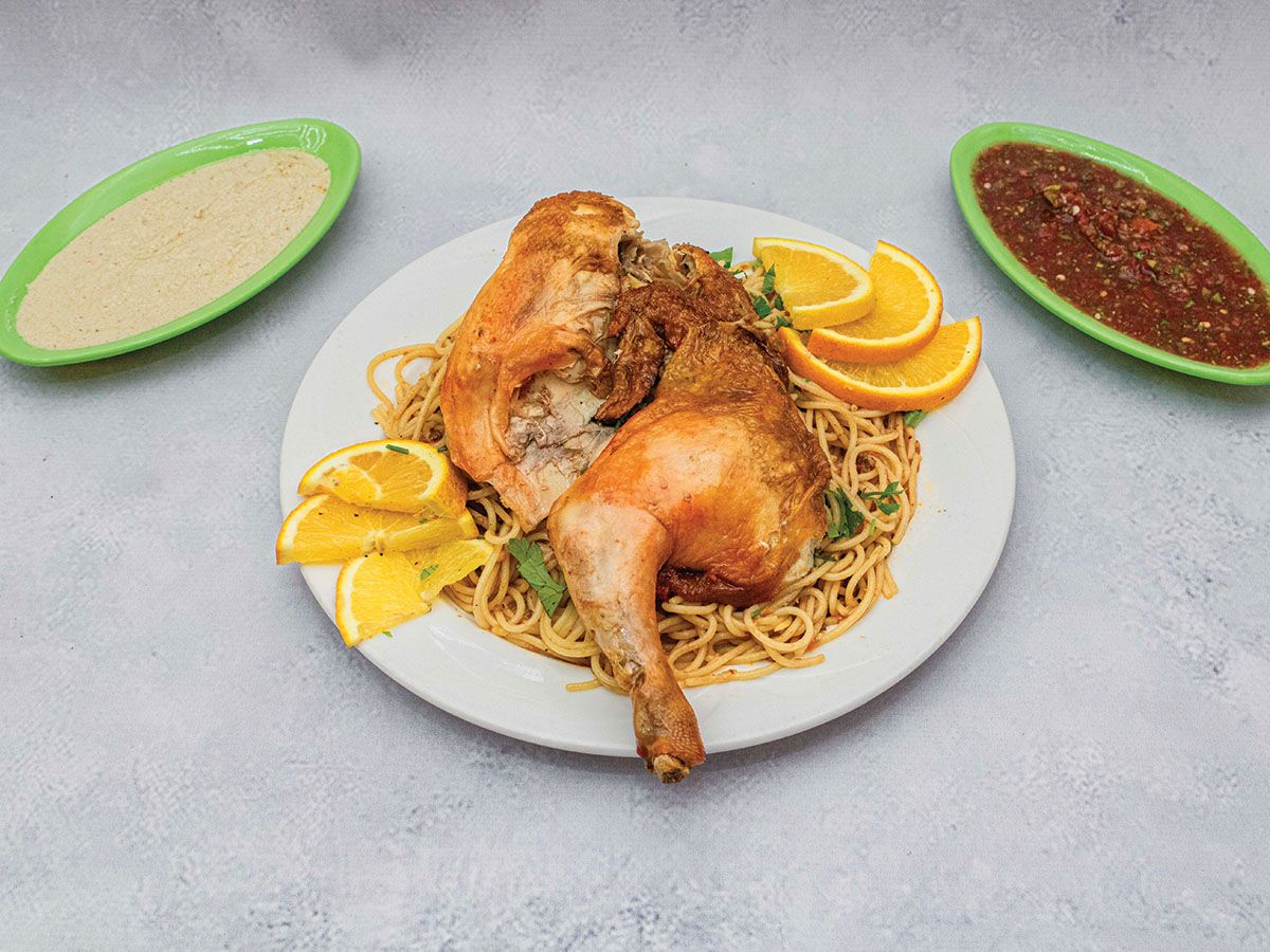 1/2 Chicken Mandi With Pasta