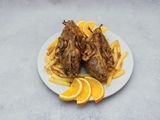 Grilled Pair Pigeon And Potatoes