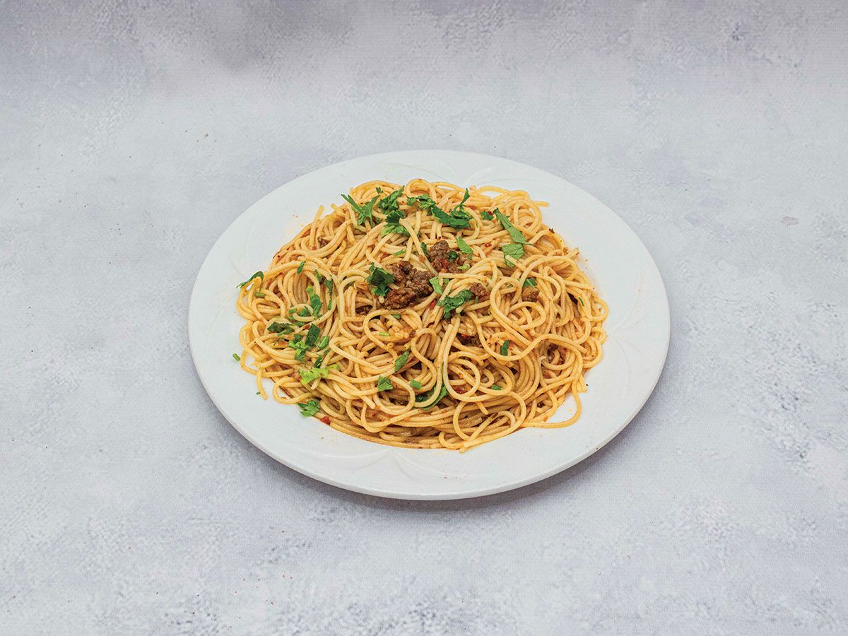 Spaghetti Pasta With Minced Meat