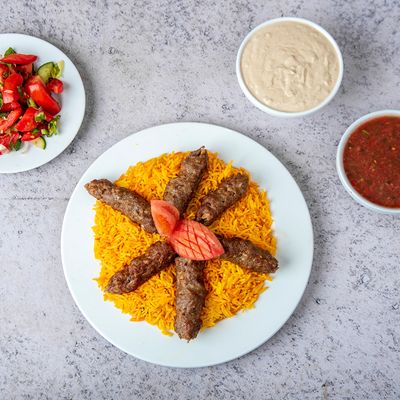 Half kofta and rice