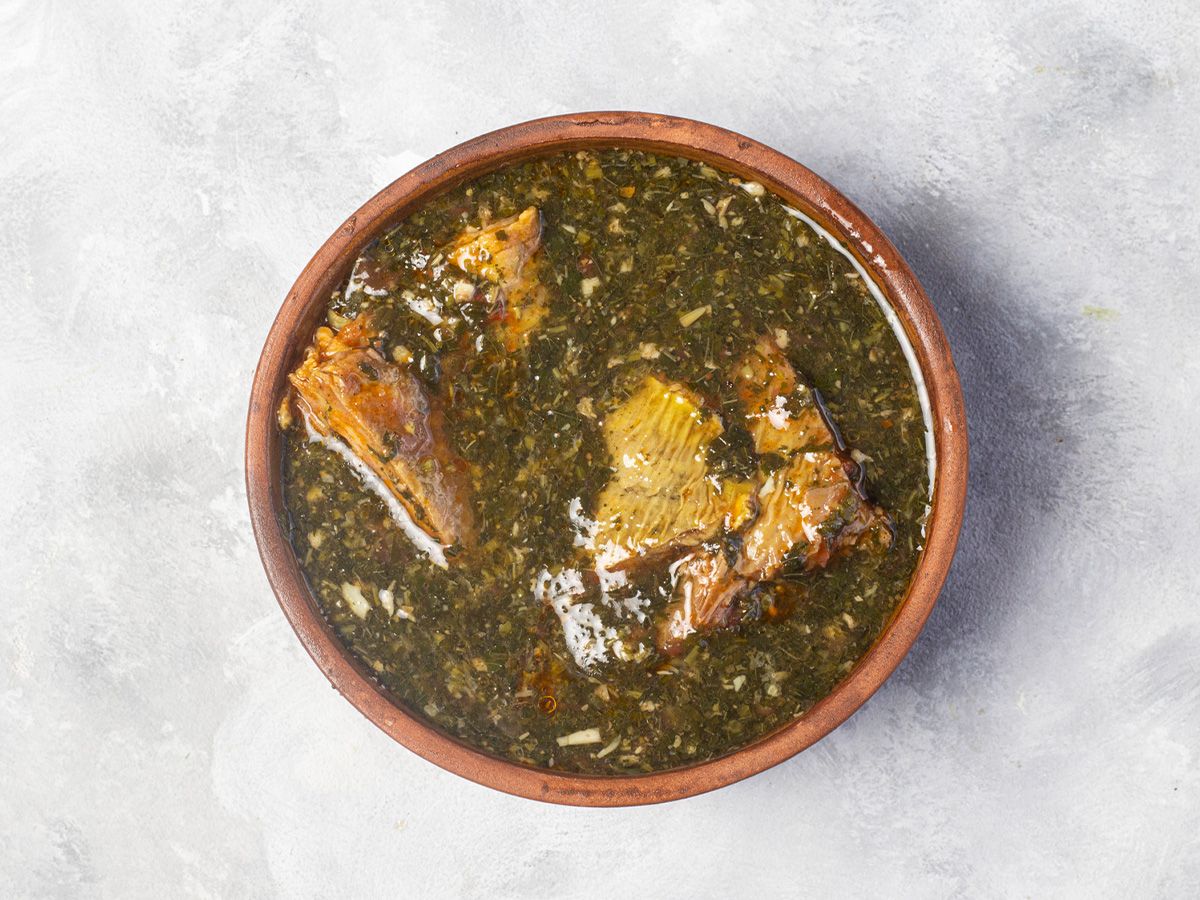 Molokhia with meat