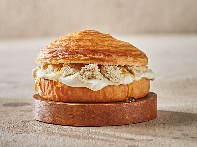 Halawa and Qeshta Bun Croissant
