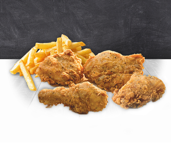 4 Pieces Broasted Meal