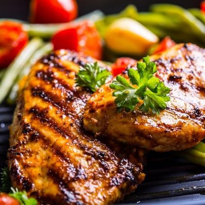 نصف دجاجة بدون عظم