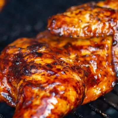 Half Chicken on Charcoal