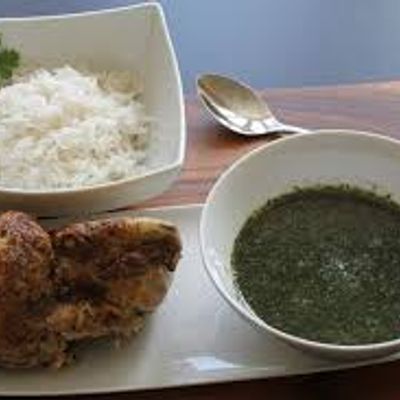 Fattah With Chicken And Molokheya Tagine