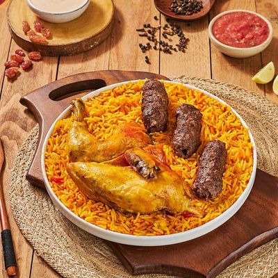 1/2 Chicken Mandi with 1/8 Kilo Kofta And Rice