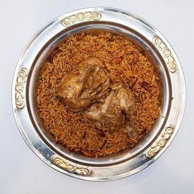 نصف دجاج مدقوق