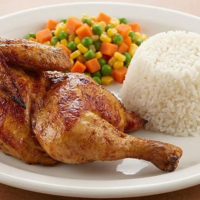Half roasted chicken