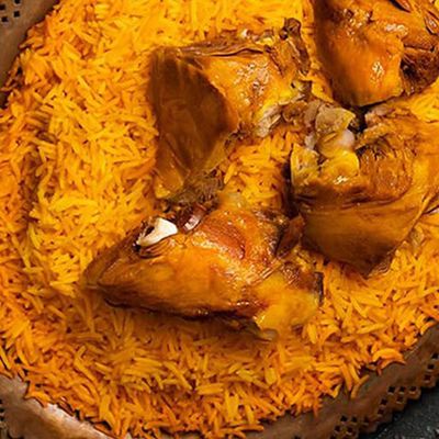 Half Teis Mandi, Rice And Sauce