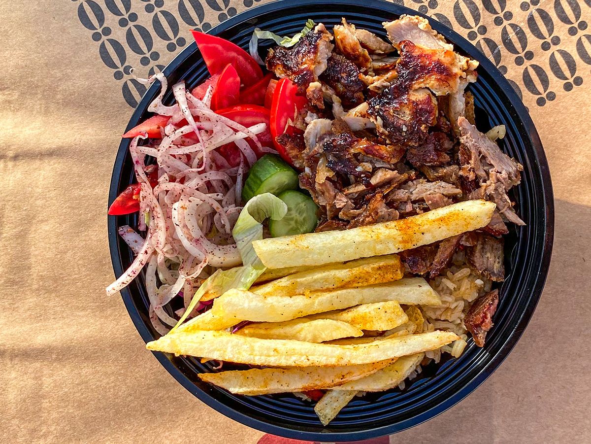 Half And Half Doner Box