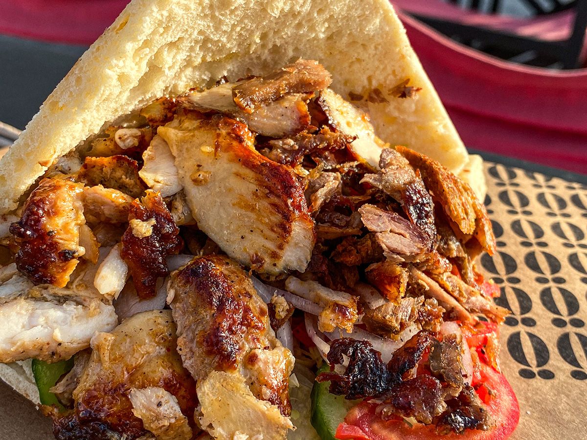 Half And Half Doner Sandwich