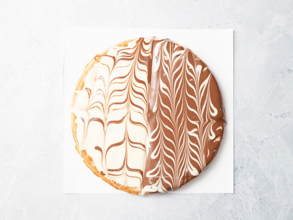Half and half waffle