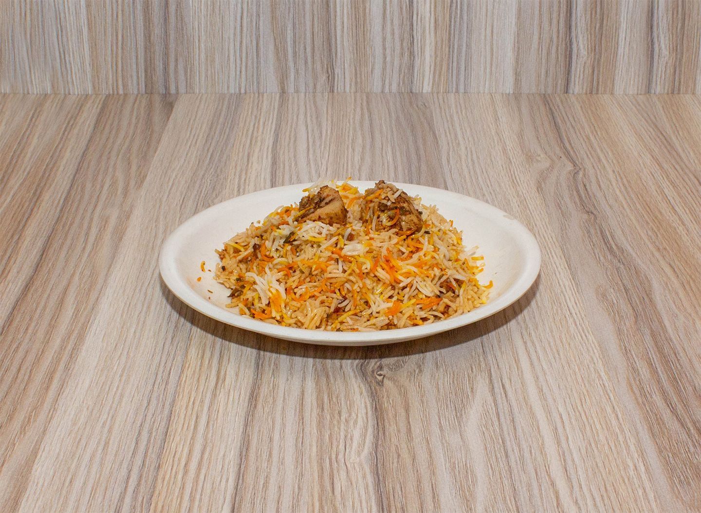 Half chicken biryani
