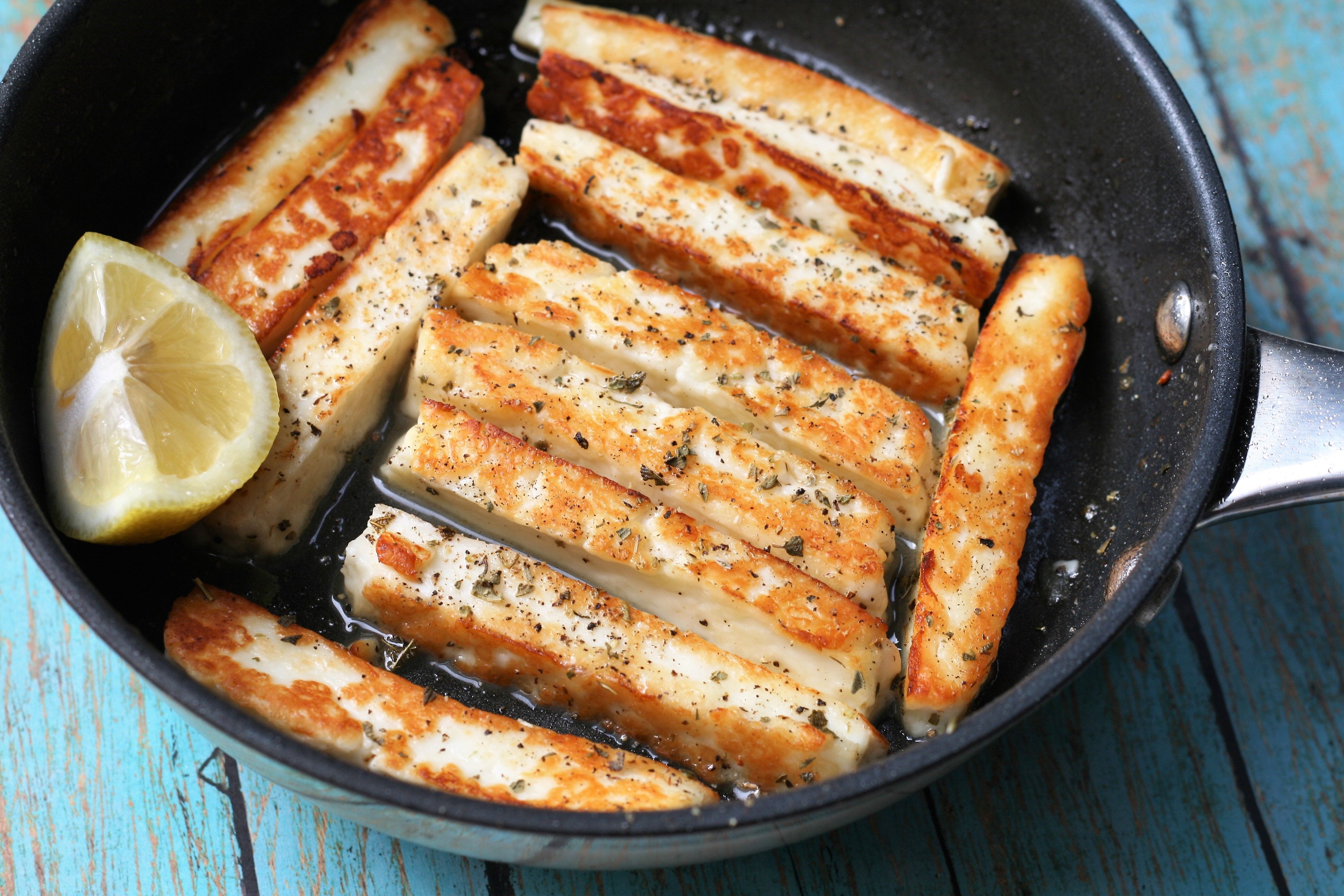 Fried Halloumi Cheese Sandwich