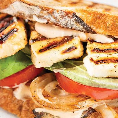 Halloumi Cheese Club Sandwich