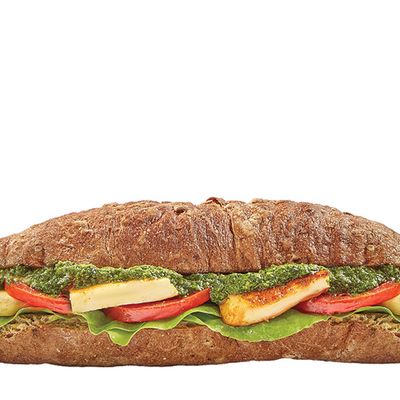 Grilled Halloumi Pesto Sandwich