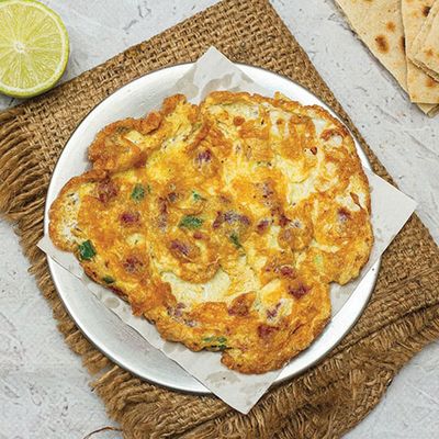 Halloumi omelette