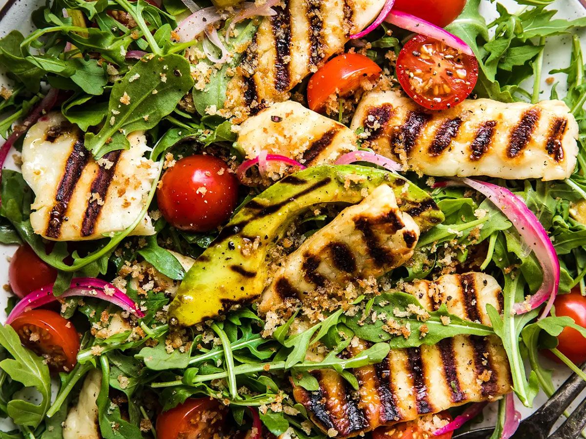 Halloumi salad