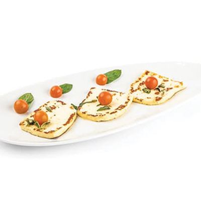 Halloumi Cheese With Basil