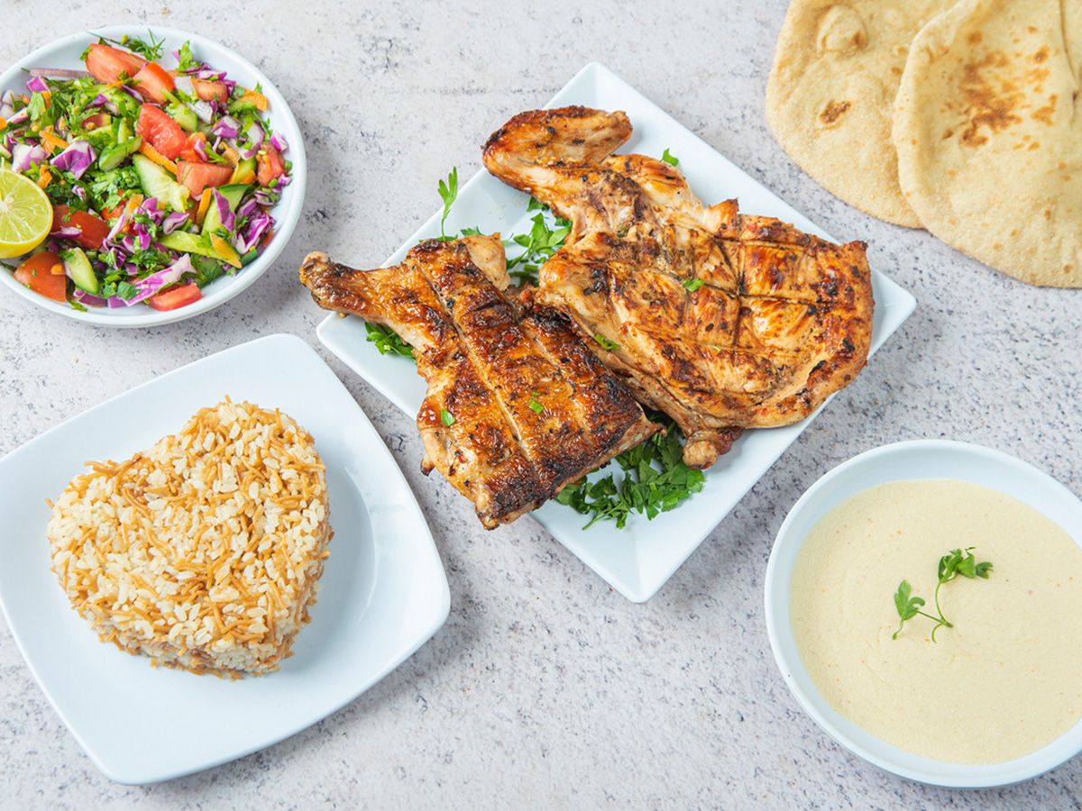 Half Chicken With Rice Meal