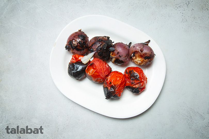Grilled Onions And Tomatoes