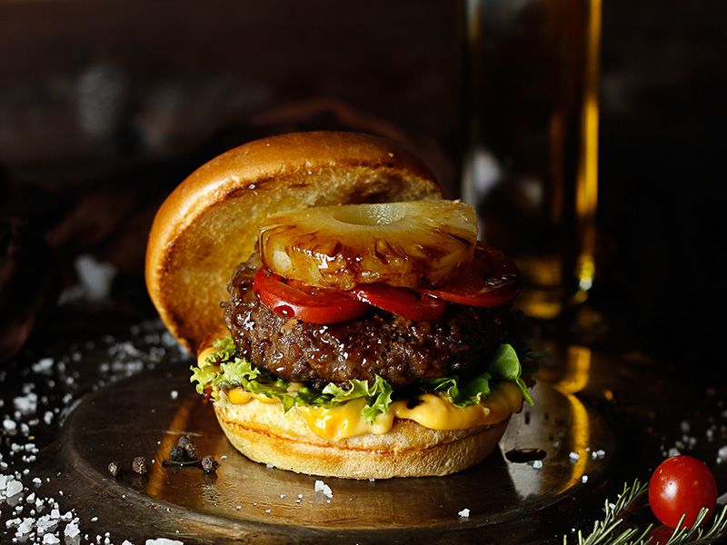 Hawaiian Beef Burger Sandwich
