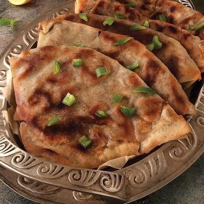 Hawawshi with shrimp sandwich